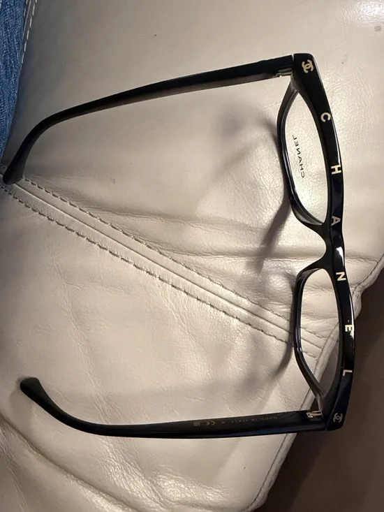 Authentic CHANEL Black Eyewear with Logo Case and Box, #3392 - Picture 8 of 9